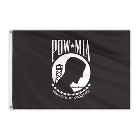 Global Flags Unlimited POW MIA Outdoor Nylon Flag 12"x18" Single Sided 203872